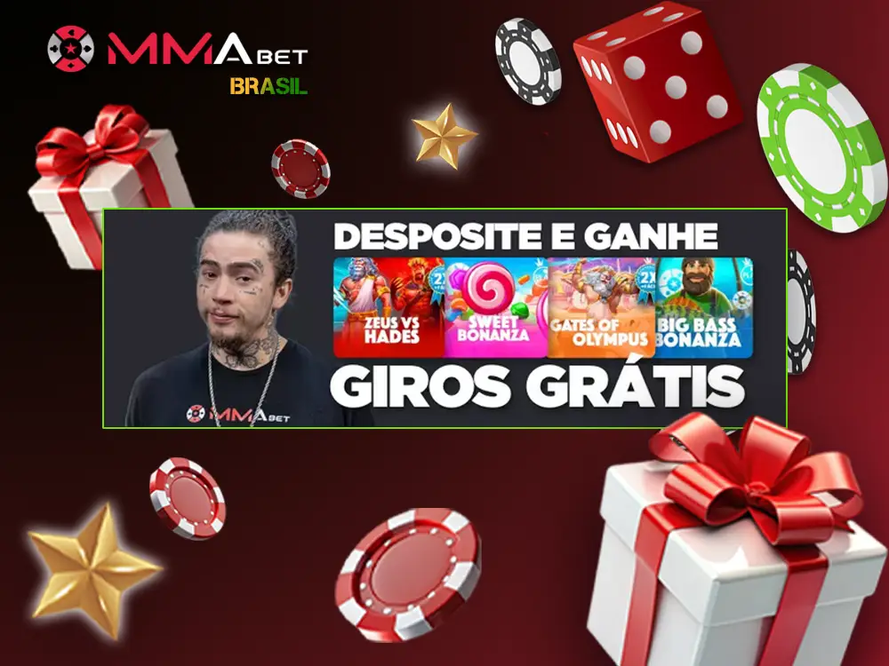 Bônus de Giros Grátis até R$2000 MMAbet